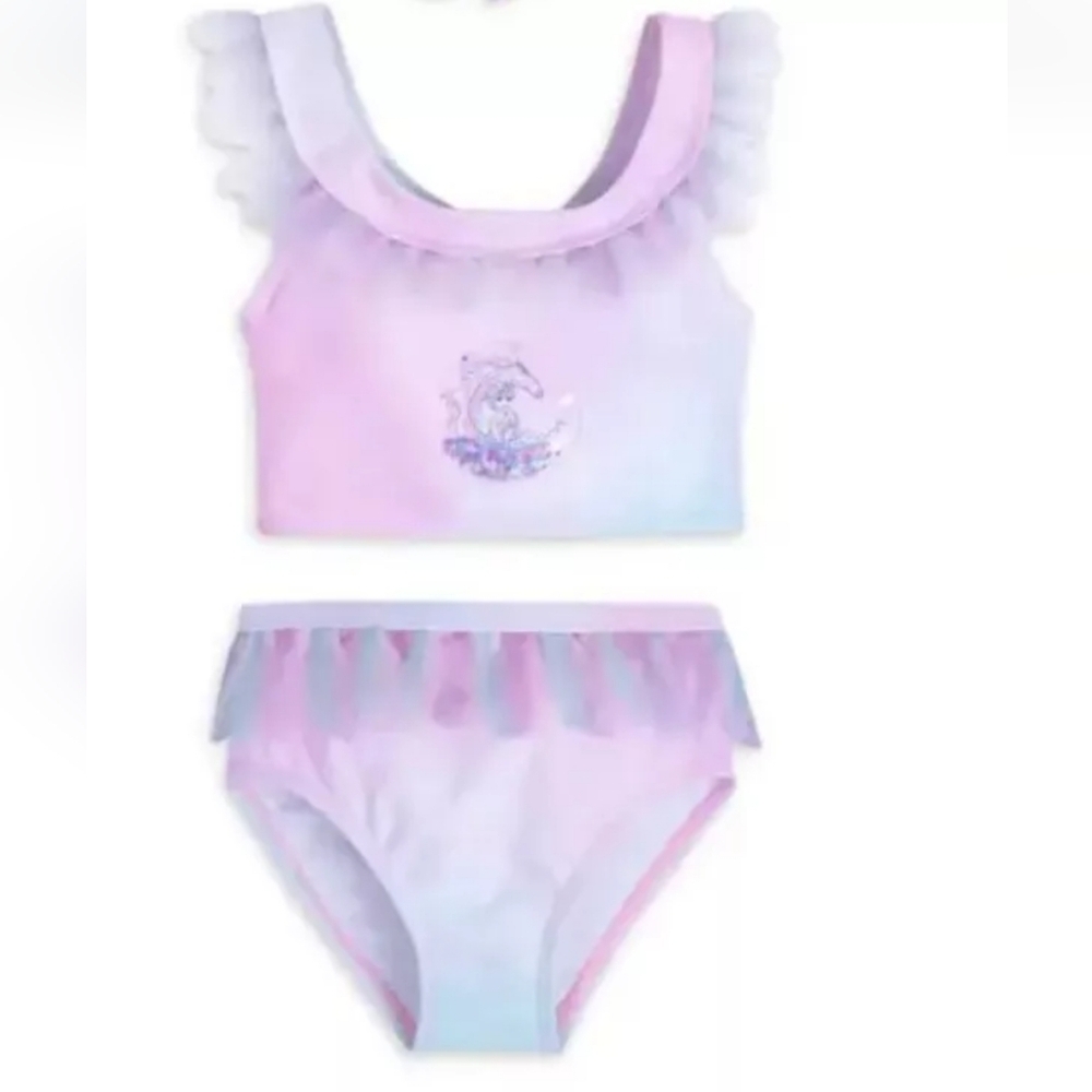 DISNEY STORE Elsa & Nokk Water Horse Frozen 2 Girls Sz 9/10 Nwt 2 Piece Swimsuit